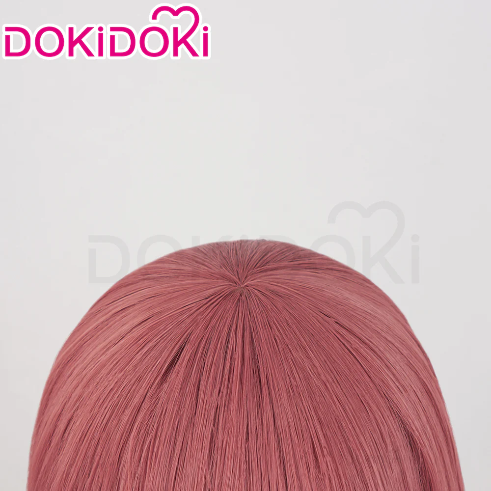 【Ready For Ship】DokiDoki Anime Paradox Live THE ANIMATION Cosplay Anne Faulkner Wig Long Curly Red Blue Hair - Image 4