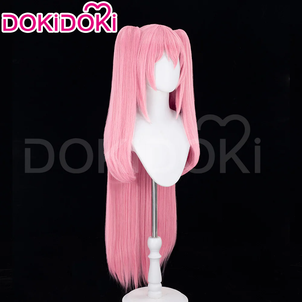 【Ready For Ship】DokiDoki  Anime Seraph Of The End Cosplay Krul Tepes Cosplay Wig / Headwear Long Pink Wig Halloween - Image 4