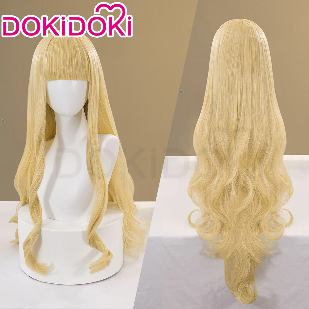 DokiDoki Anime Shugo Chara Cosplay Mashiro Rima  Wig Long Curly Linen Hair
