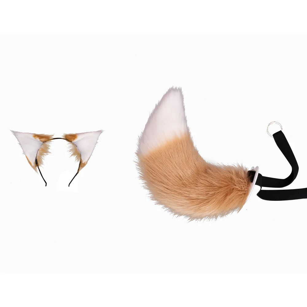 【Ready For Ship】【Last Batch】DokiDoki Anime Spice and Wolf: Merchant Meets the Wise Wolf Cosplay Holo Prop Ears Tail Furry - Image 6