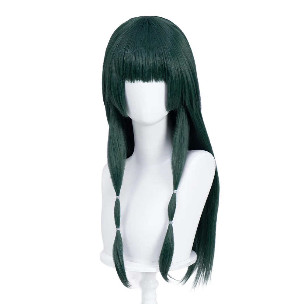【Normal Ver Ready For Ship】DokiDoki Anime The Apothecary Diaries Cosplay Mao Mao Wig / Bow Clip / Ear Clip Long Straight Green Hair Maomao - Image 10