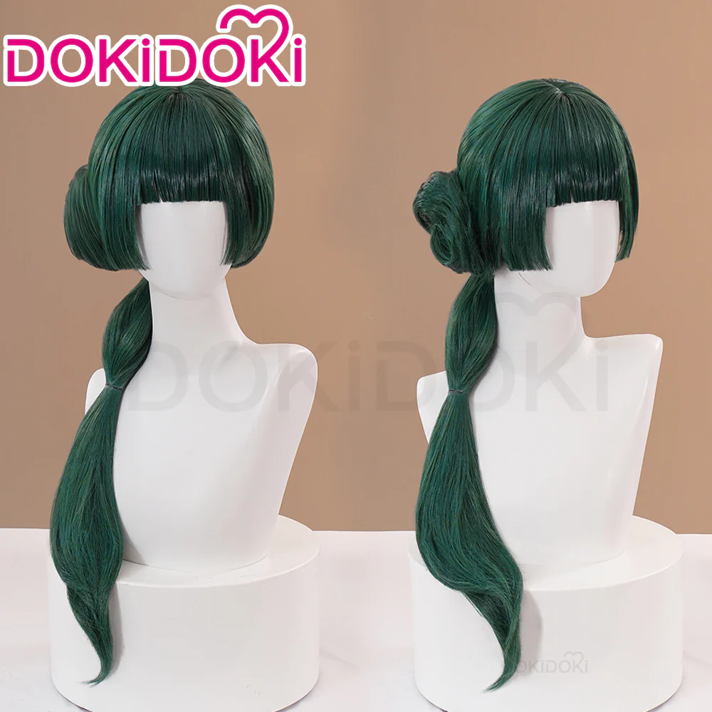 【Partially Ready For Ship】DokiDoki Anime The Apothecary Diaries Cosplay Mao Mao Wig / Hairpin / Earring / Bow Clip / Necklace Maomao Long Straight Green Hair Maomao - Image 2