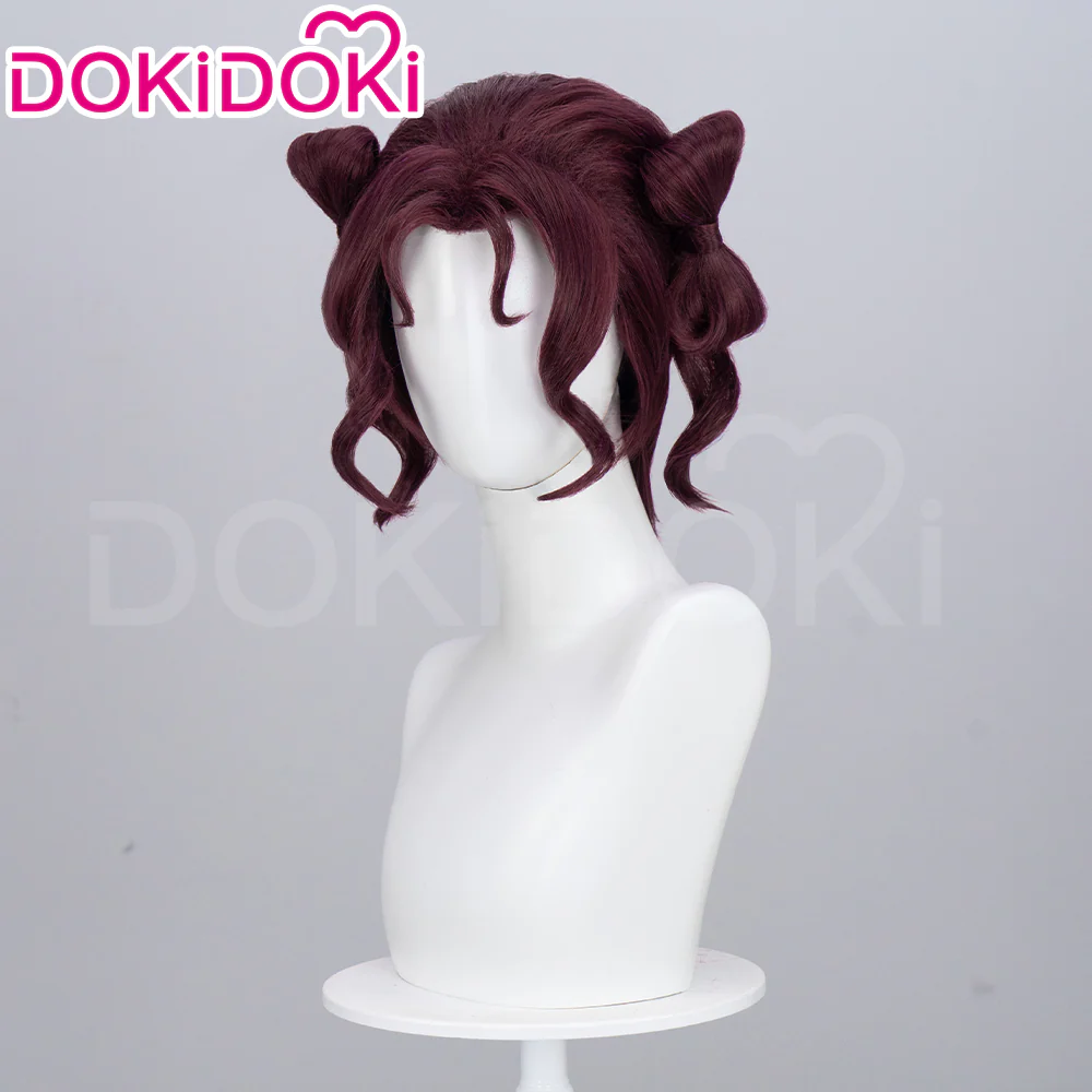 DokiDoki Anime The Apothecary Diaries Cosplay Shisui Wig Short Curly Dark Red Hair - Image 2