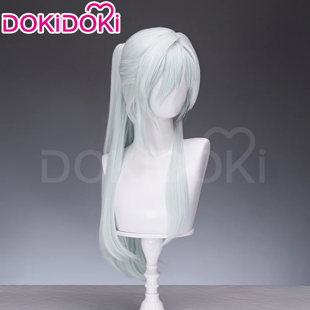 【Ready For Ship】DokiDoki Anime The Fragrant Flower Blooms with Dignity Cosplay Hoshina Subaru Wig Long Straight Silver Hair Ponytail - Image 3