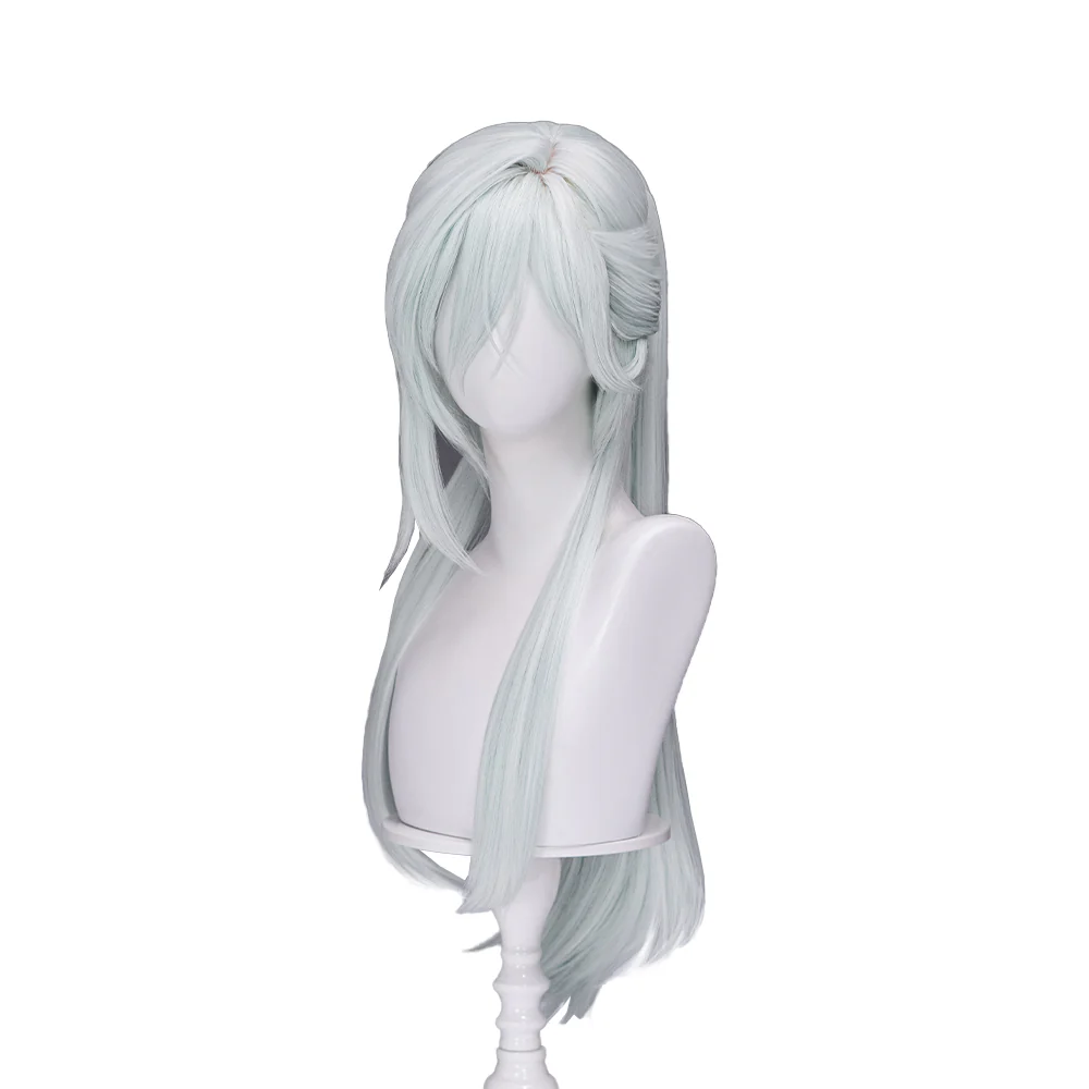 【Ready For Ship】DokiDoki Anime The Fragrant Flower Blooms with Dignity Cosplay Hoshina Subaru Wig Long Straight Silver Hair Ponytail - Image 5
