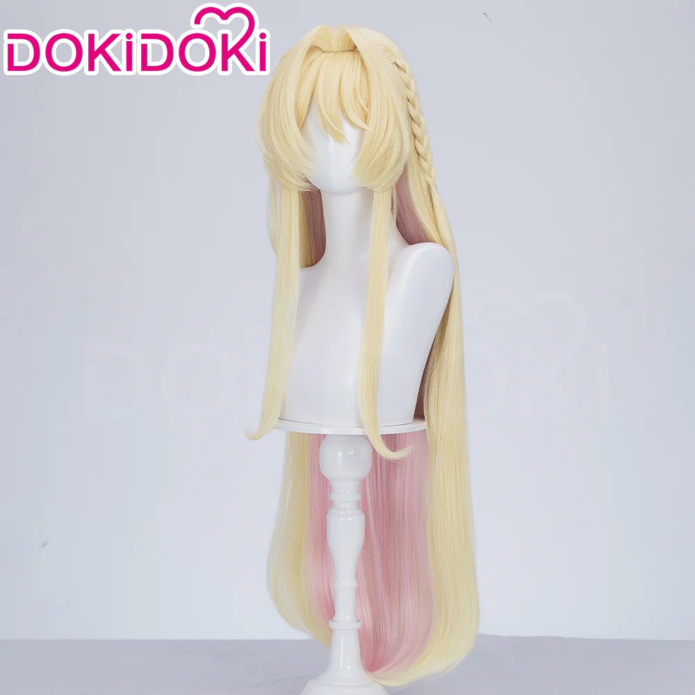 【Ready For Ship】DokiDoki Anime There's No Freaking Way I'll be Your Lover! Unless... Cosplay  Mai Oduka Yellow Pink Long Straight - Image 2