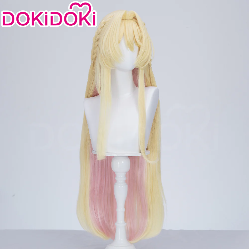 【Ready For Ship】DokiDoki Anime There's No Freaking Way I'll be Your Lover! Unless... Cosplay  Mai Oduka Yellow Pink Long Straight - Image 3