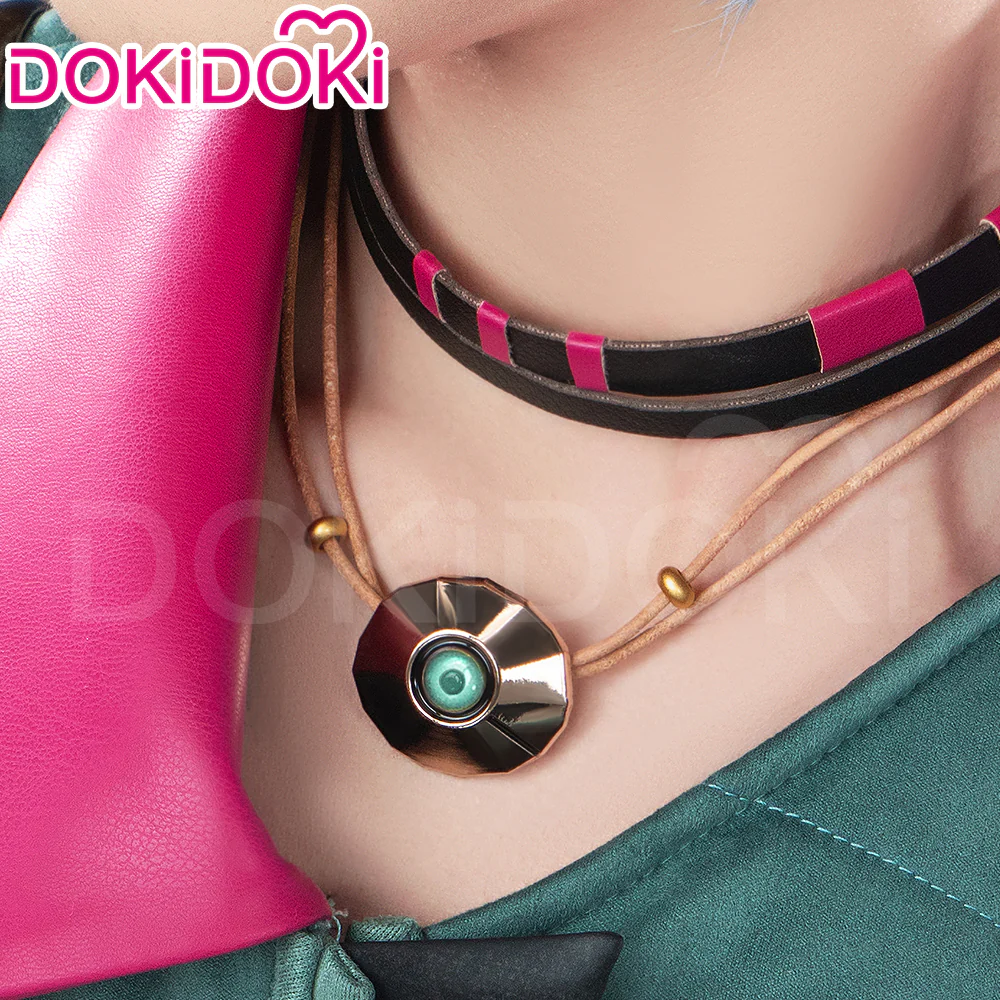 【Partially Ready For Ship】DokiDoki Anime Cosplay Wig / Necklace Short Blue Short / Pigtail / Double Bun Purple Highlights Hair  Kids Young Version - Image 13