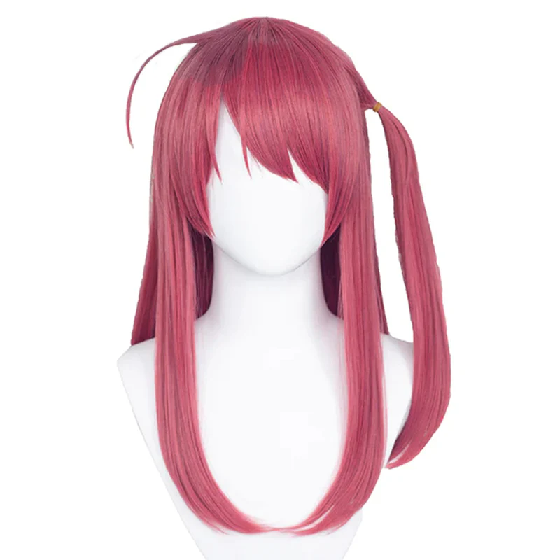 【Ready For Ship】DokiDoki Anime ZOMBIE LAND SAGA Cosplay Minamoto Sakura Wig Wine Red Long Straight - Image 6