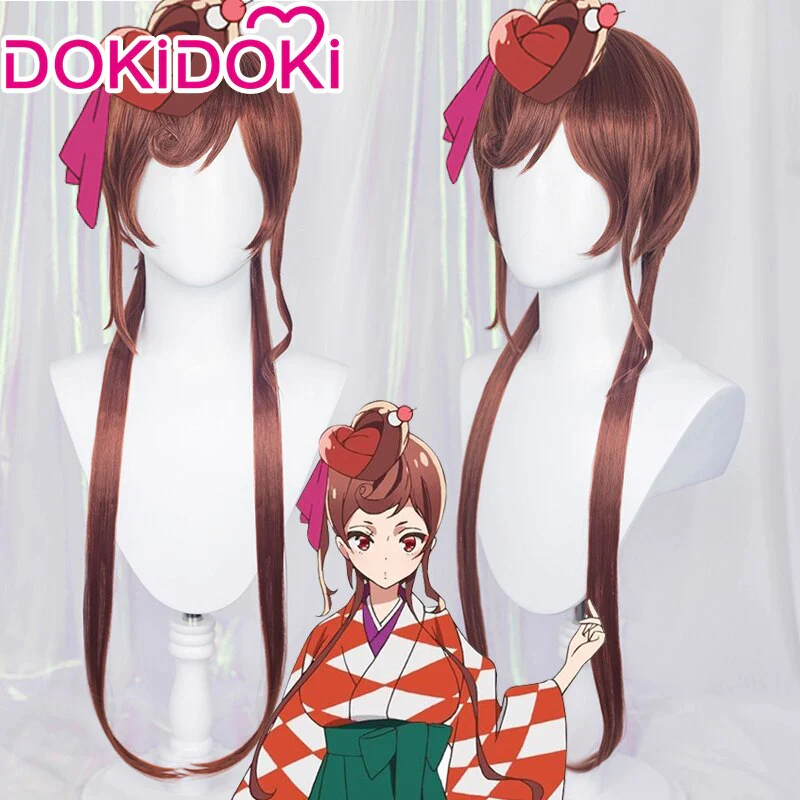 【Ready For Ship】【Last Batch】DokiDoki Anime ZOMBIE LAND SAGA Yugiri Cosplay Wig Red-brown Wig Women