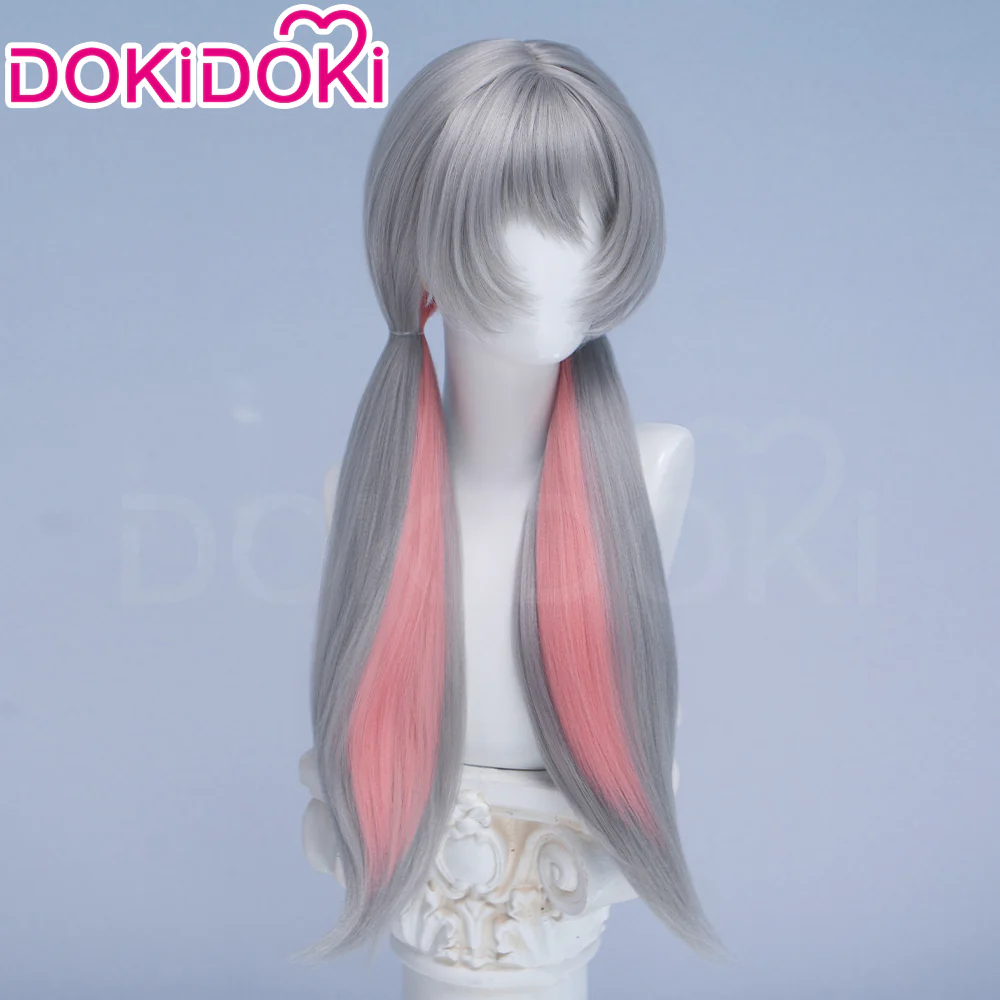 【Ready For Ship】DokiDoki Anime Cosplay Wig Grey Long Straight Twin Tail / Ear / Tail Rabbit Cute - Image 10