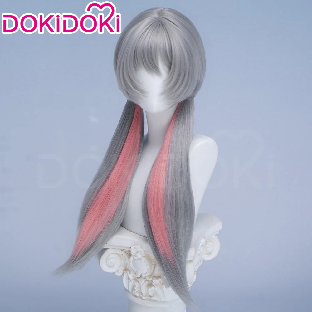 【Ready For Ship】DokiDoki Anime Cosplay Wig Grey Long Straight Twin Tail / Ear / Tail Rabbit Cute - Image 9
