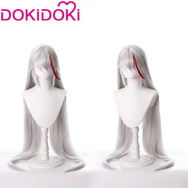 DokiDoki Azur Lane Cosplay KMS Ägir Cosplay Wig Aegir Long Silver wig - Image 3