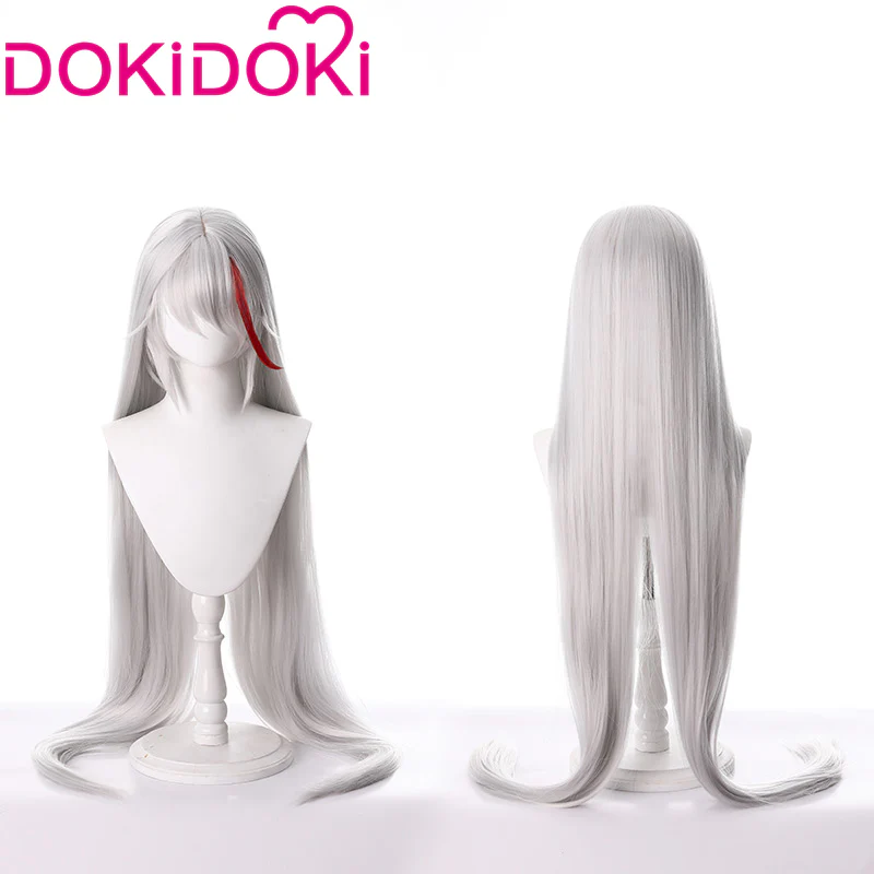 DokiDoki Azur Lane Cosplay KMS Ägir Cosplay Wig Aegir Long Silver wig - Image 4