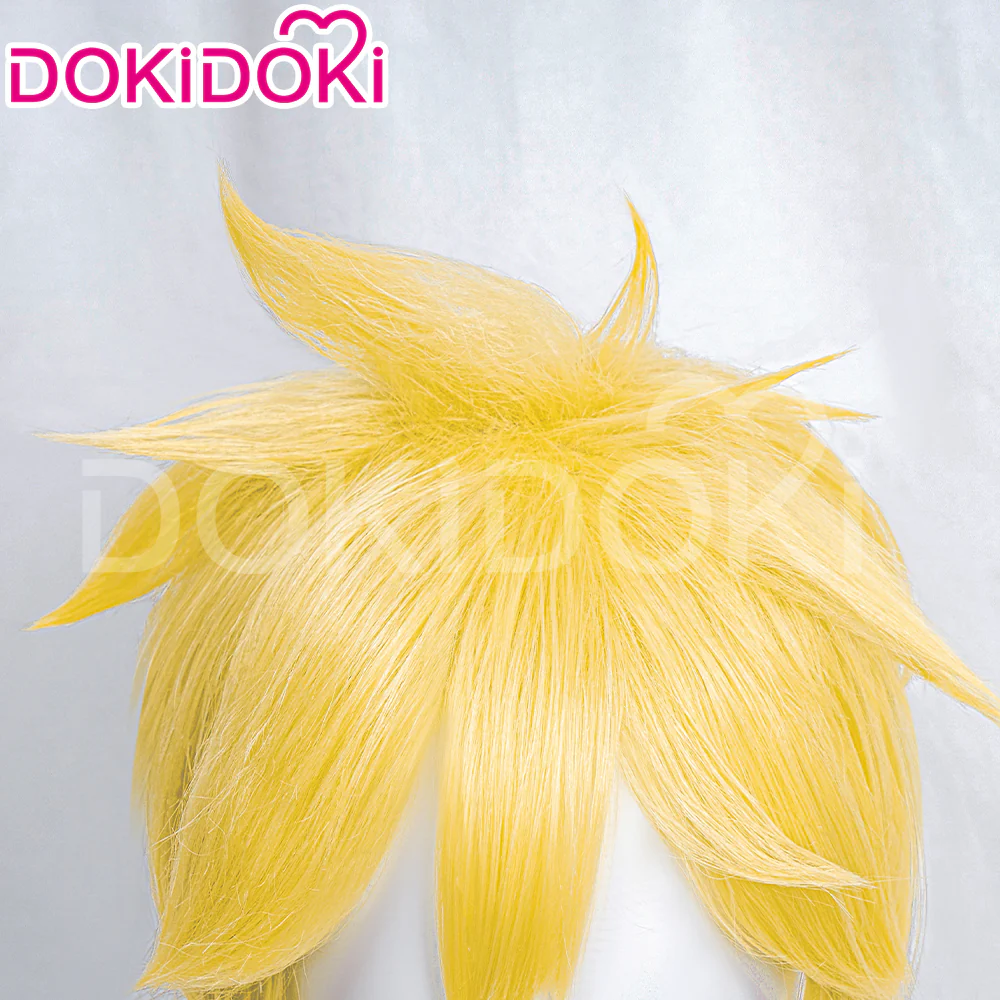 【Ready For Ship】DokiDoki Cosplay Cosplay Wig Yellow Short - Image 4
