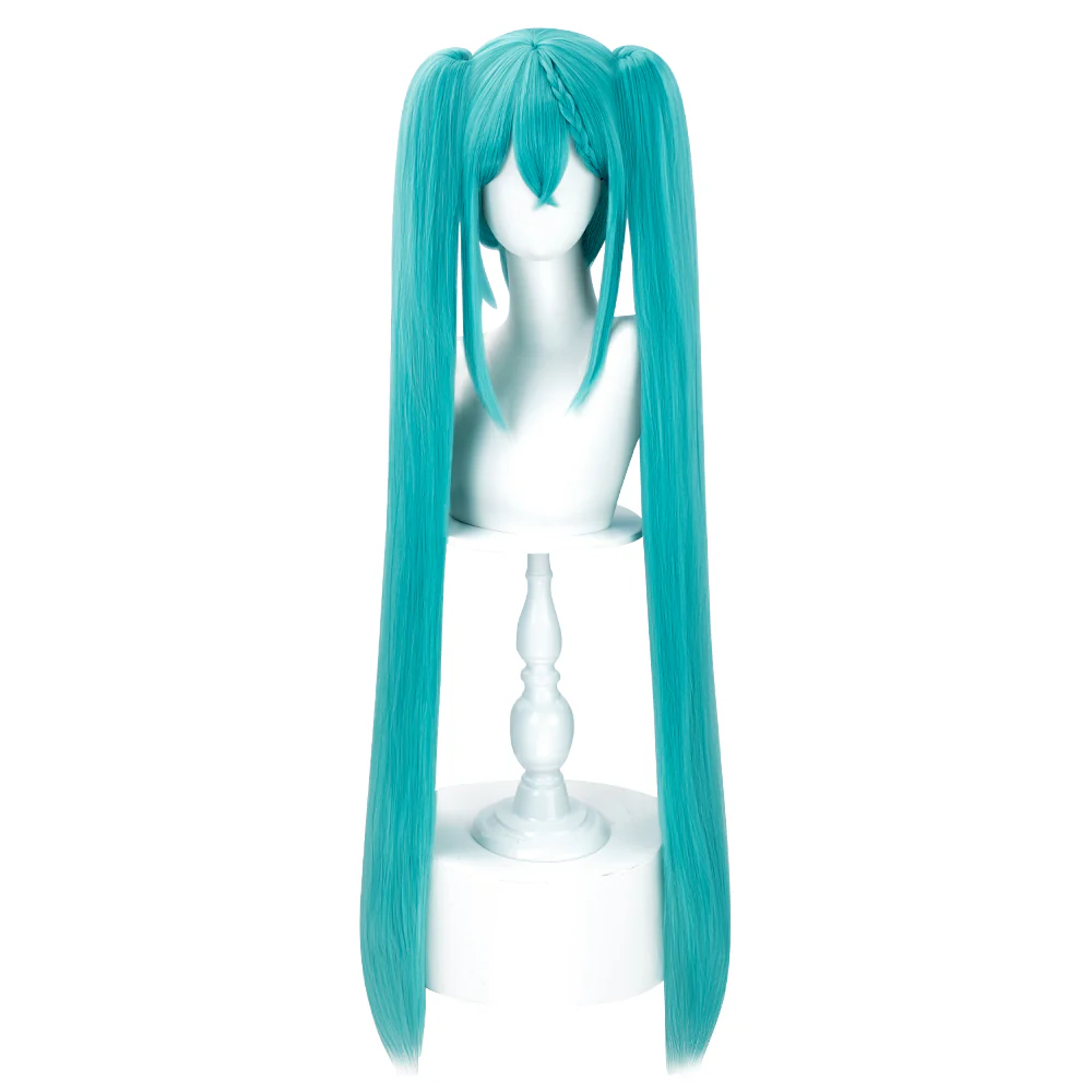 DokiDoki Cosplay Wig 2023 Racing Suits Style Long Straight Blue Hair - Image 5