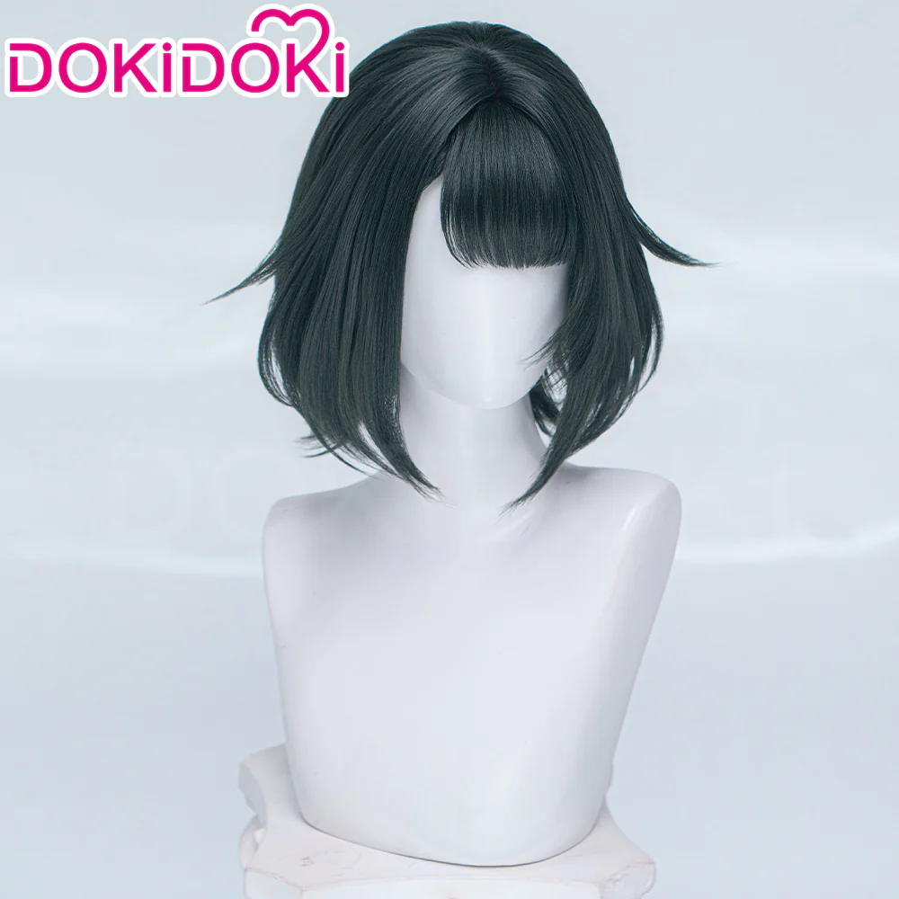 【Black Ver Ready For Ship】DokiDoki Game Arknights: Endfield Cosplay Endministrator Female Wig Short Black Green Hair - Image 10