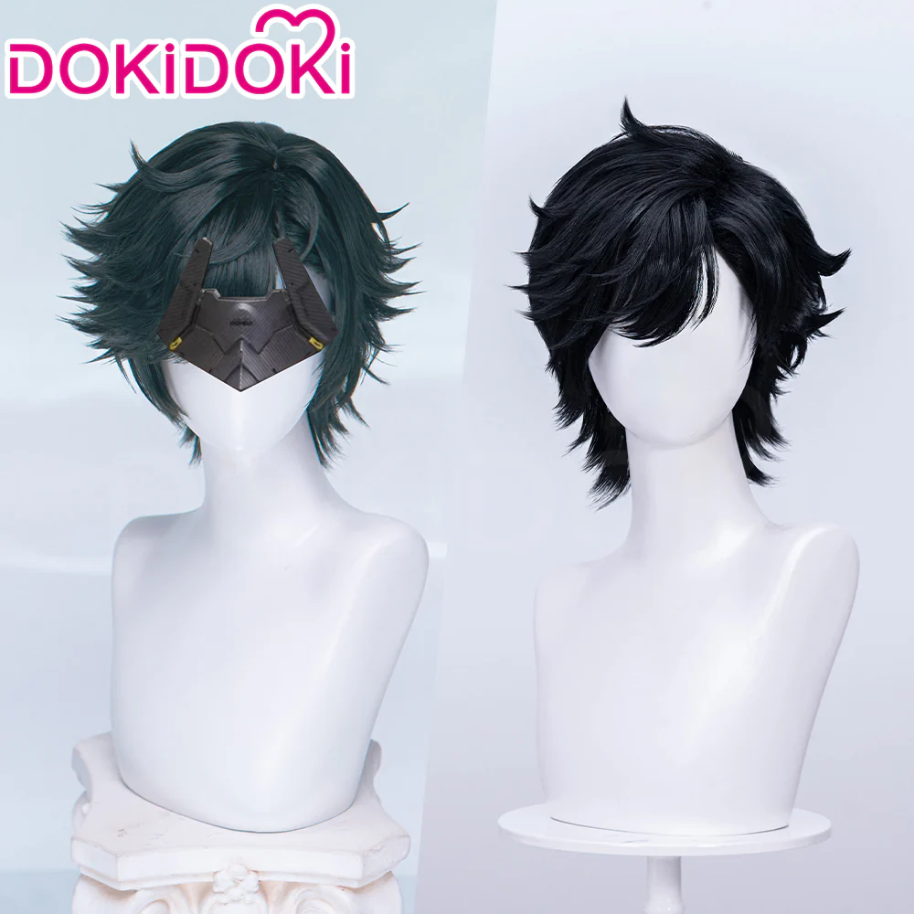 DokiDoki Game Arknights: Endfield Cosplay Endministrator Male Wig Short Black Hair