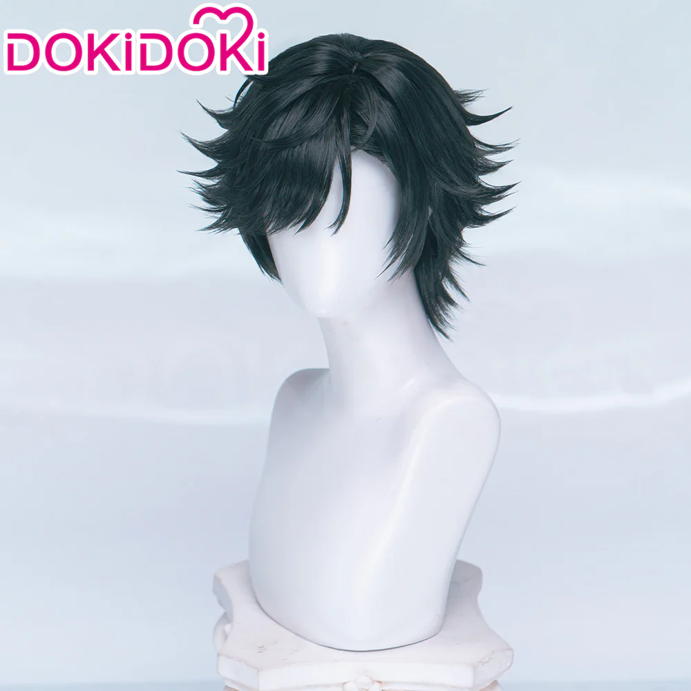 DokiDoki Game Arknights: Endfield Cosplay Endministrator Male Wig Short Black Hair - Image 8