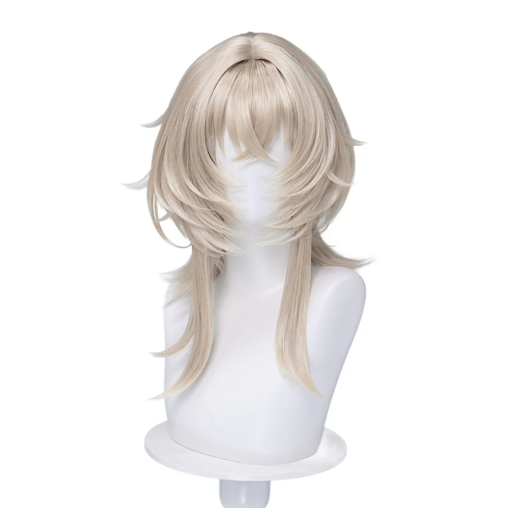 【Ready For Ship】DokiDoki Game Arknights: Endfield Cosplay Avywenna Wig Long Light Blonde Layered Hair - Image 5