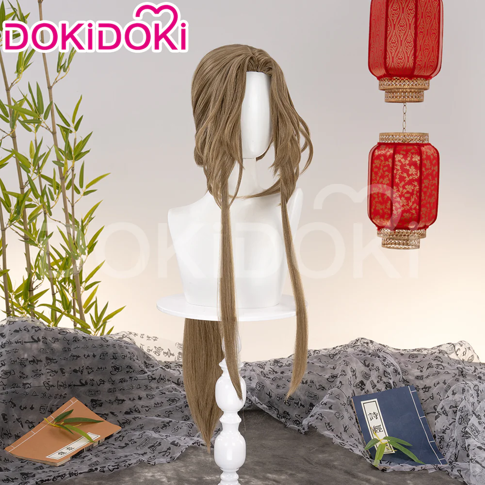 DokiDoki Game Ashes of the Kingdom Cosplay Zhou Yu Cosplay Wig Long Straight Brown Hair Zhouyu Code: Kite - Image 3