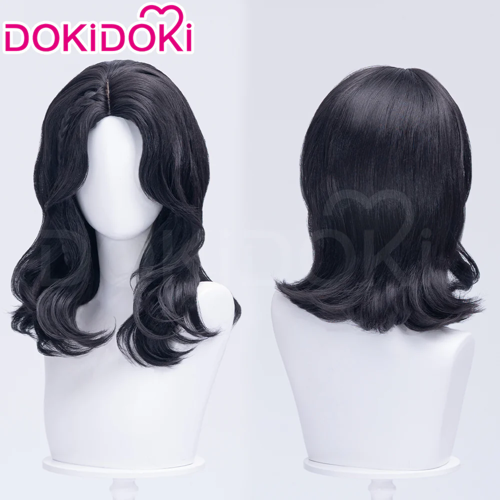 【Ready For Ship】DokiDoki Game Clair Obscur: Expedition 33 Copslay Lune Wig Long Curly Black Hair - Image 2