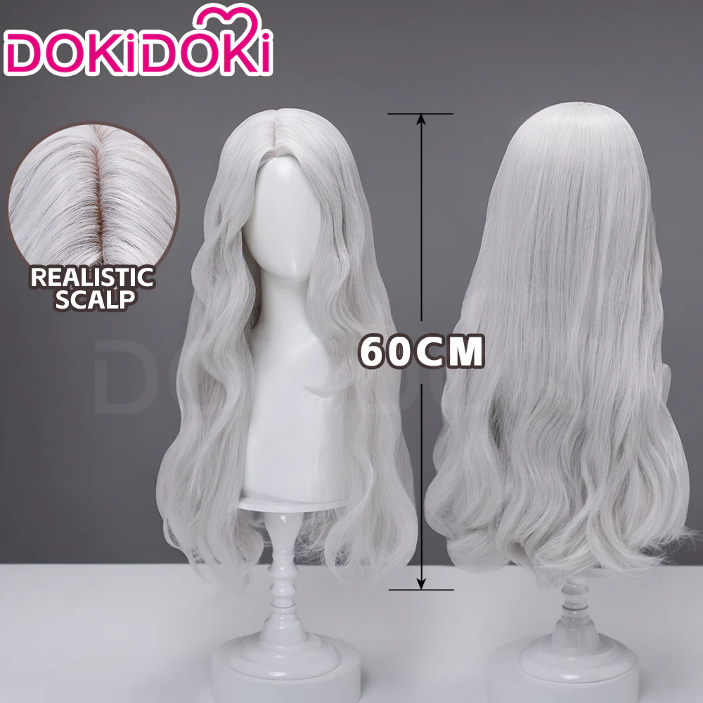 【Ready For Ship】DokiDoki Game Clair Obscur: Expedition 33 Copslay Maelle Wig Long Curly Red Silver Hair - Image 6