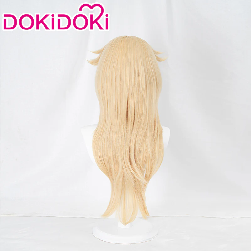 【Normal Ver Ready For Ship】【Pre Crimped】DokiDoki Game Cosplay Princess Wig Long Blonde Curly Hair - Image 4
