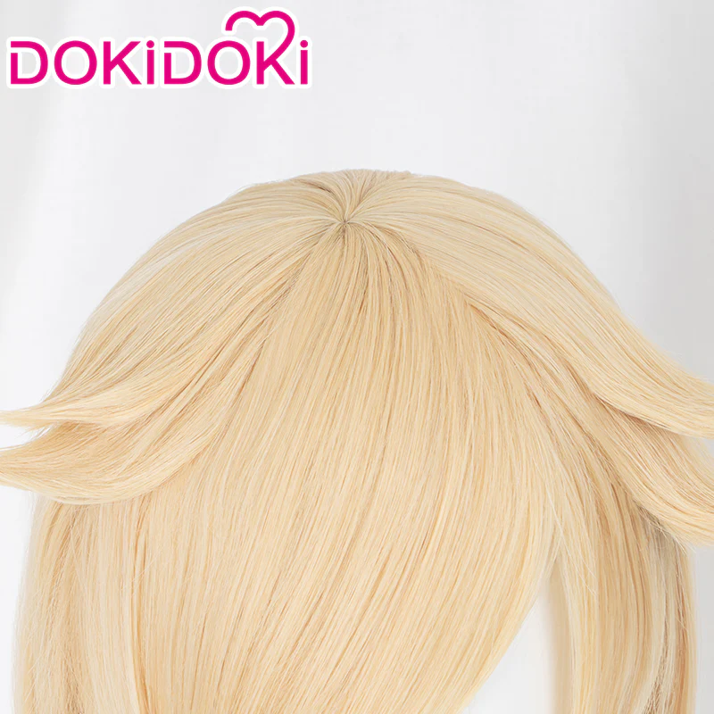 【Normal Ver Ready For Ship】【Pre Crimped】DokiDoki Game Cosplay Princess Wig Long Blonde Curly Hair - Image 5