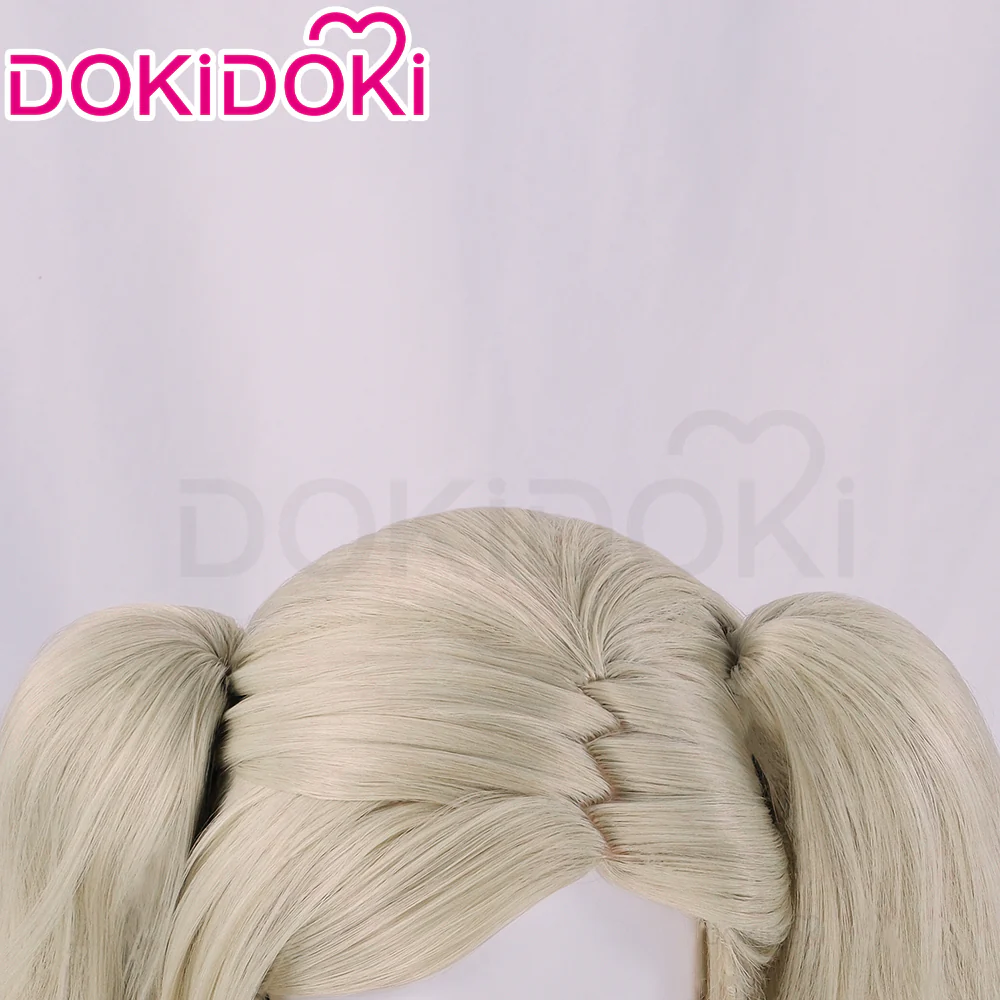 【Ready For Ship】DokiDoki Game Cosplay Wig Panther Annn Takamakii Long Curly Blonde Hair - Image 4