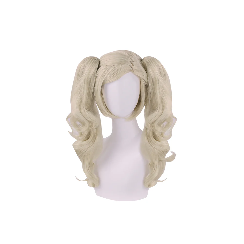 【Ready For Ship】DokiDoki Game Cosplay Wig Panther Annn Takamakii Long Curly Blonde Hair - Image 5