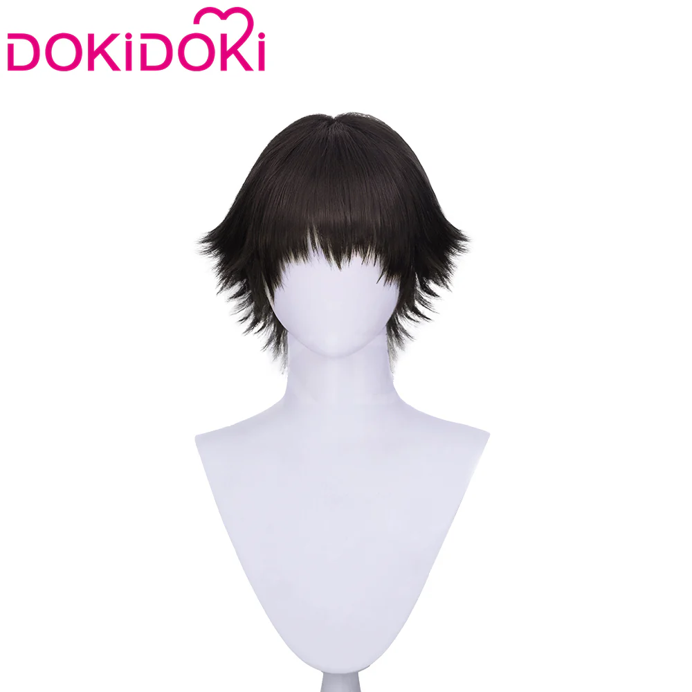 【Ready For Ship】DokiDoki Game Cosplay Wig Short Black Hair Women - Image 5