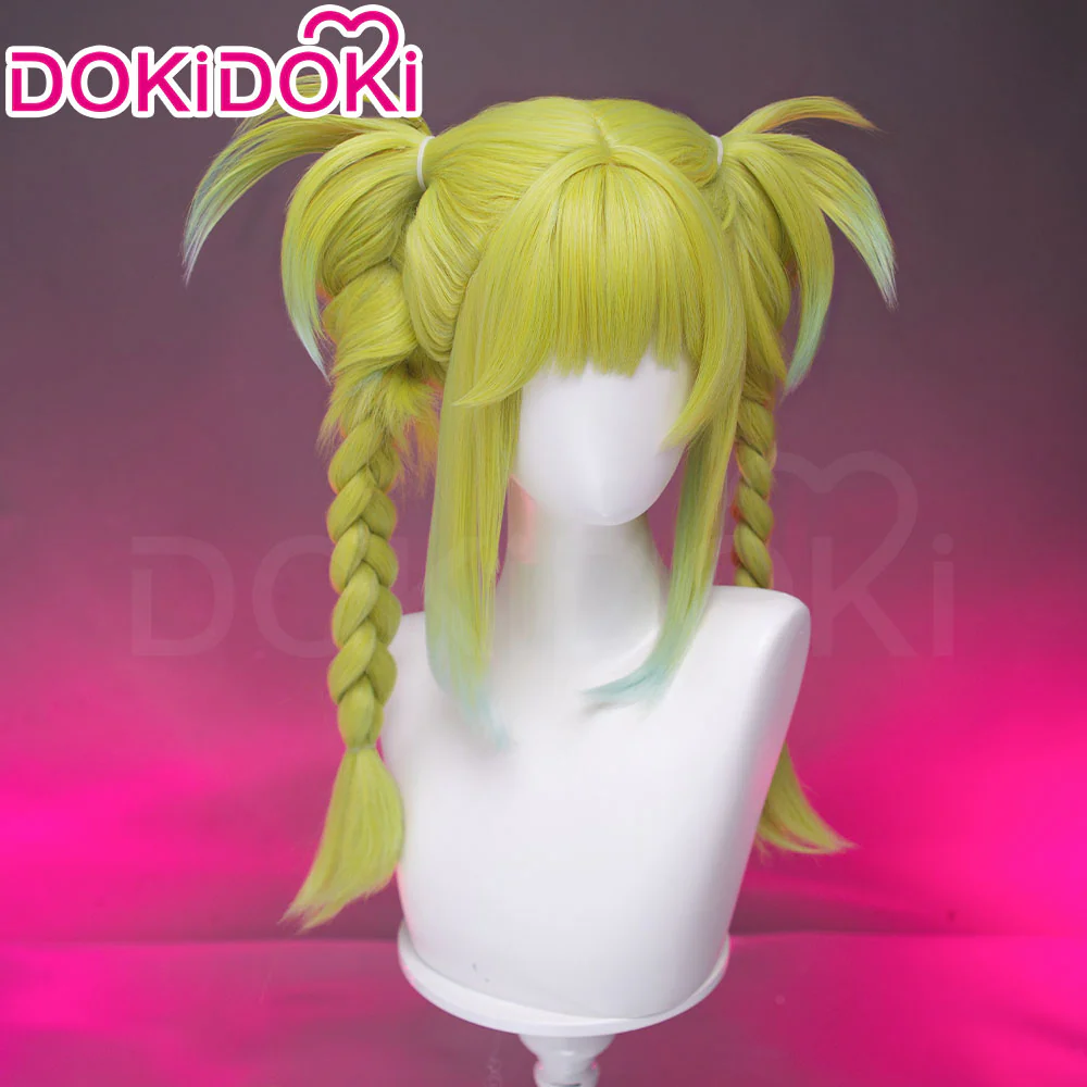 【Default Ver Ready For Ship】Dokidoki Game Cosplay Wig Long Curly Blonde Yellow Wig - Image 9