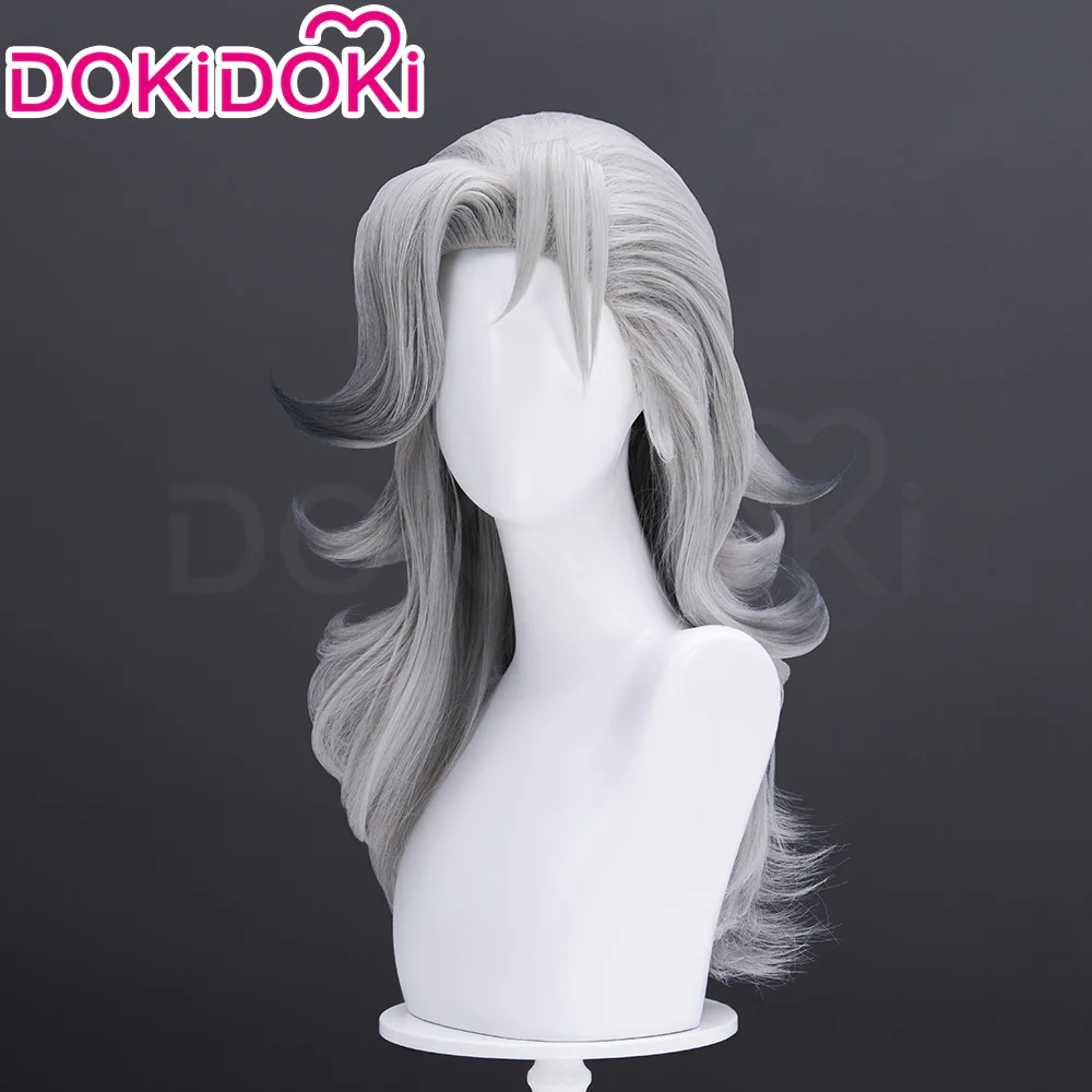 【Yellow Ver. Ready For Ship】Dokidoki Game Cosplay Woman Wig Mid-length Yellow Silver Hair Malice Skin - Image 9
