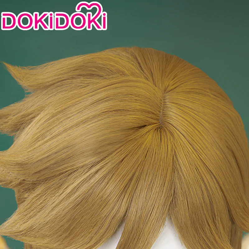 【Ready For Ship】DokiDoki Game Cosplay Yellow Short Wig / Ear / Ear Clips - Image 3