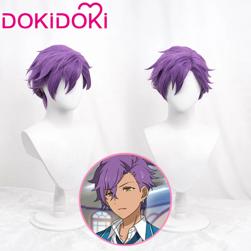 【Ready For Ship】DokiDoki Game Ensemble Stars Cosplay Otogari Adonis Cosplay Wig ES Short Purple