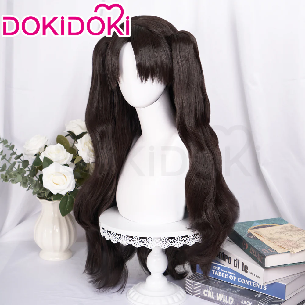 【Ready For Ship】DokiDoki Game Fate/stay night Cosplay Tohsaka Rin Wig Long Brown Hair - Image 2