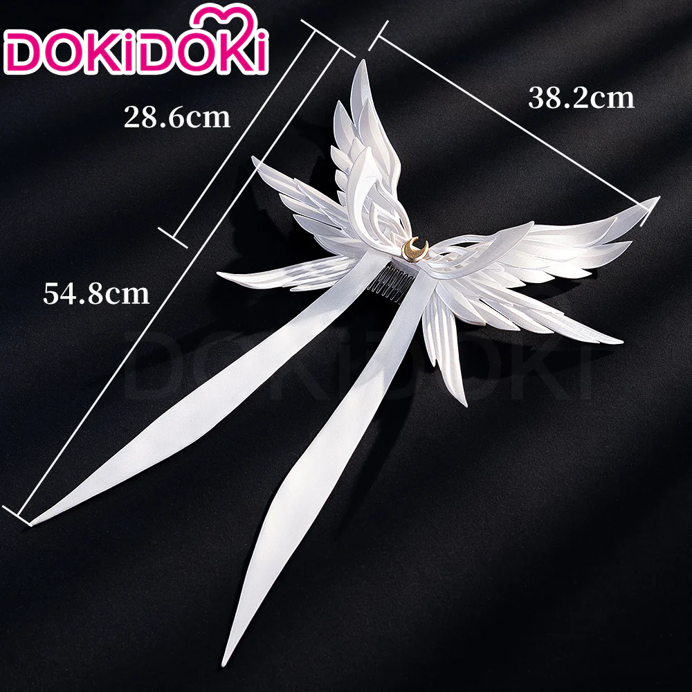 DokiDoki Game Genshin Impact Cosplay Columbina Prop White Headwear Song of the Welkin Moon