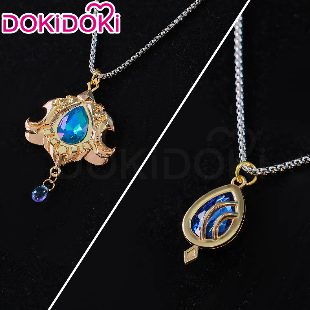 【In Stock】DokiDoki Game Genshin Impact Cosplay Fontaine Focalors Furina/ Neuvillette Necklace