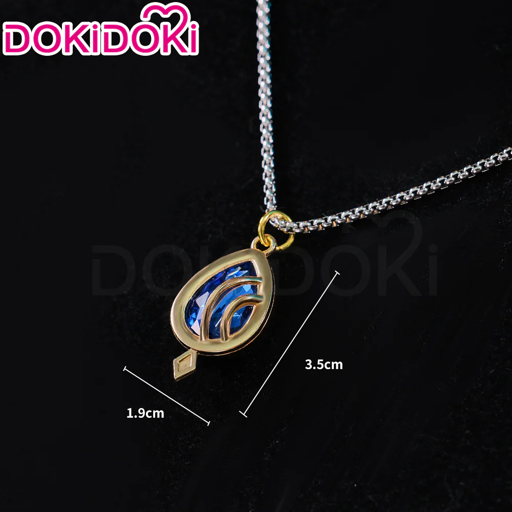 【In Stock】DokiDoki Game Genshin Impact Cosplay Fontaine Focalors Furina/ Neuvillette Necklace - Image 2