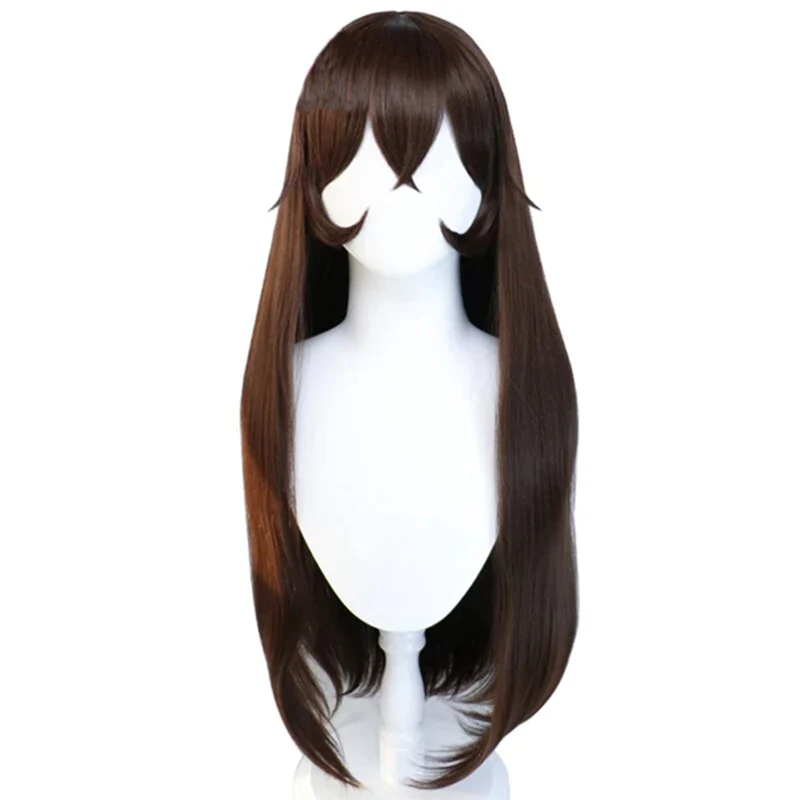 【Ready For Ship】DokiDoki Game Genshin Impact Cosplay Amber Wig Long Straight Brown - Image 6