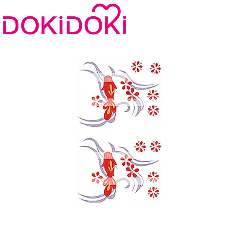 【In Stock】DokiDoki Game Genshin Impact Cosplay Yoimiya / Baal / Xiao / The Greater Lord Rukkhadevata Nahida Cosplay Tattoo - Image 2