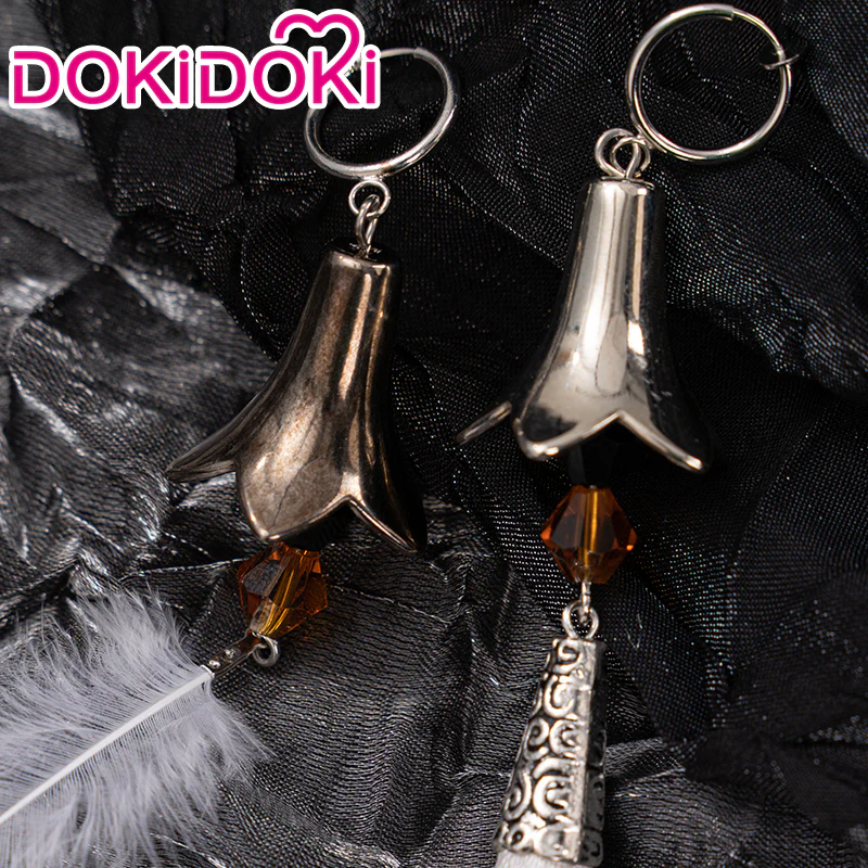 【Partially Ready For Ship】DokiDoki Game Genshin Impact Cosplay Halloween Zhongli Cosplay Earrings Zhong Li - Image 2