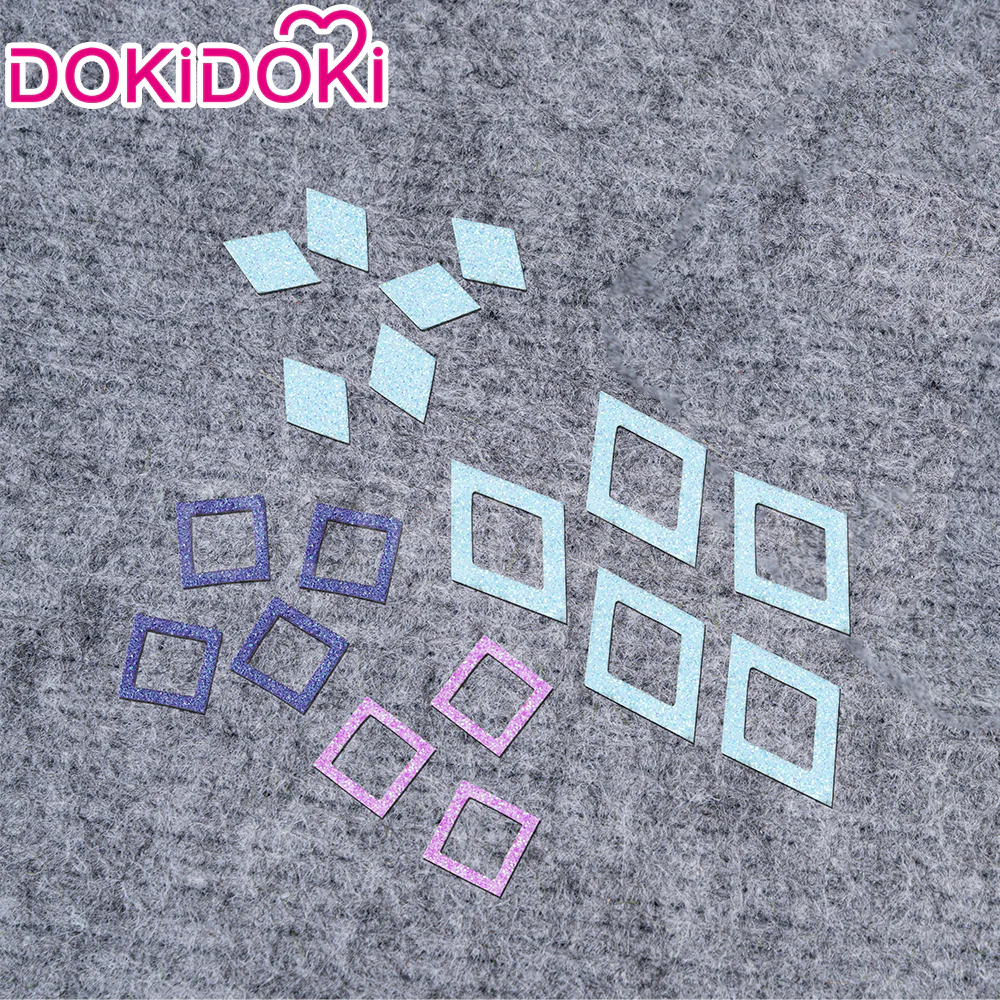 【Ready For Ship】DokiDoki Game Genshin Impact Cosplay Kinich Wig Short Black Green / Yellow Highlights Hair / Tattoo Sticker / Ear Clip / Head Accessories / Weft Natlan - Image 16