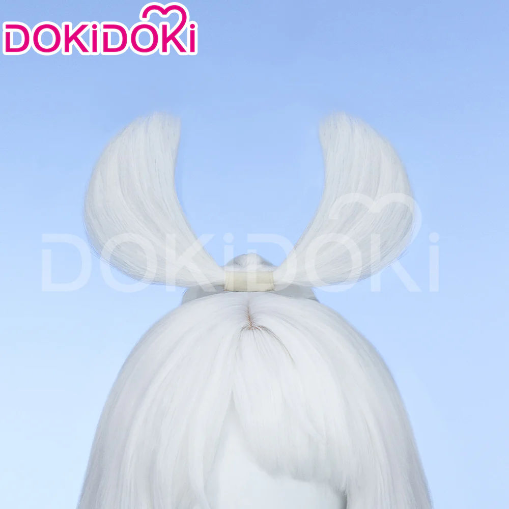 【Partially Ready For Ship】DokiDoki Game Genshin Impact Cosplay Mualani Wig / Accessories Headwear Long Straight White Blue Hair Natlan - Image 6