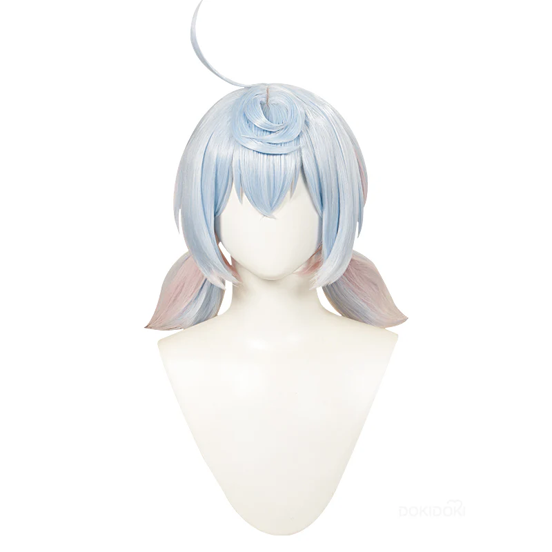 【Ready For Ship】DokiDoki Game Genshin Impact Cosplay Fontaine Sigewinne Wig Blue Pink Twin Tail Cute - Image 5