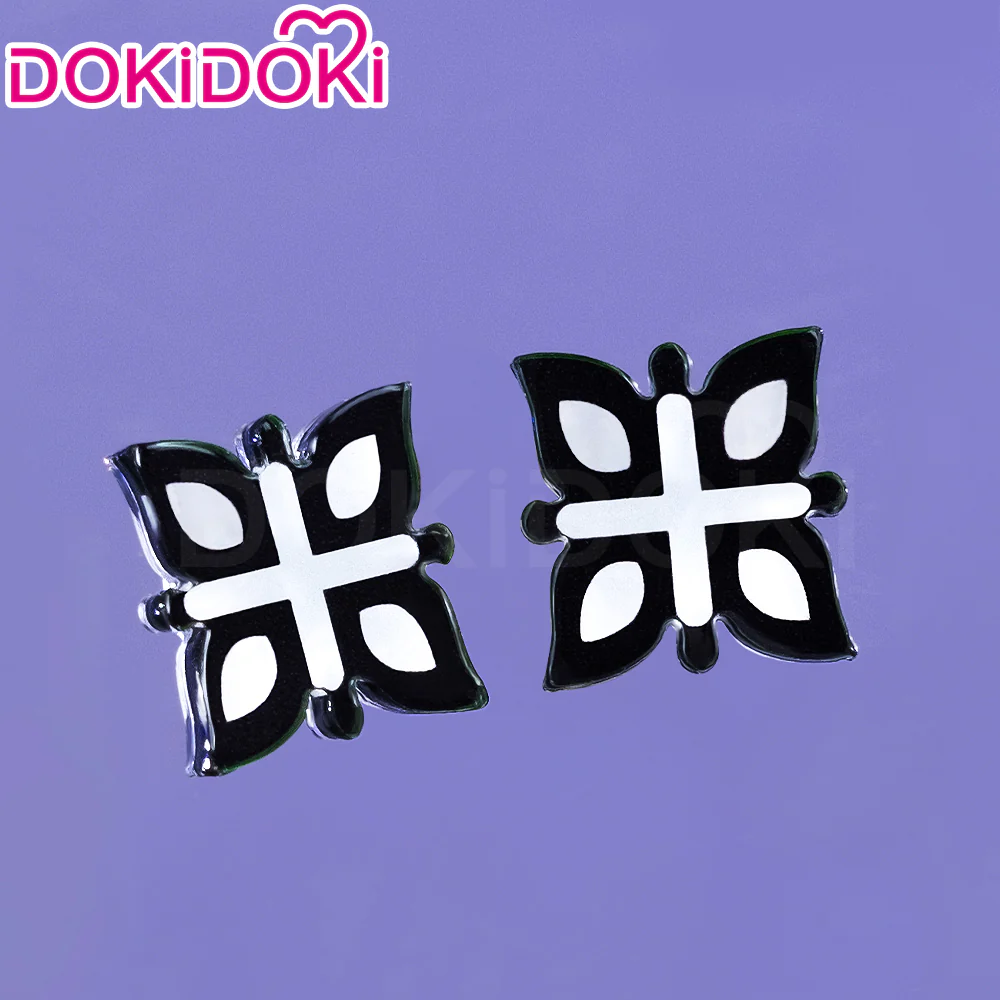 【Partially Ready For Ship】DokiDoki Game Genshin Impact Fontaine  Fatui Harbinger Cosplay The Knave Arlecchino Wig Long Straight White Red Gradient Hair / Ear Clip / Wefts / Childhood Ver. / Youth Ver. / Boss Ver. - Image 20
