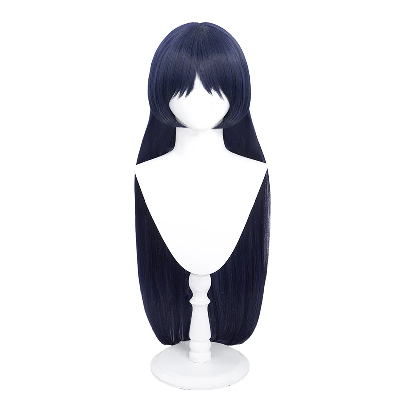 DokiDoki Game Genshin Impact Scaramouche Cosplay Wig Long Blue - Image 5
