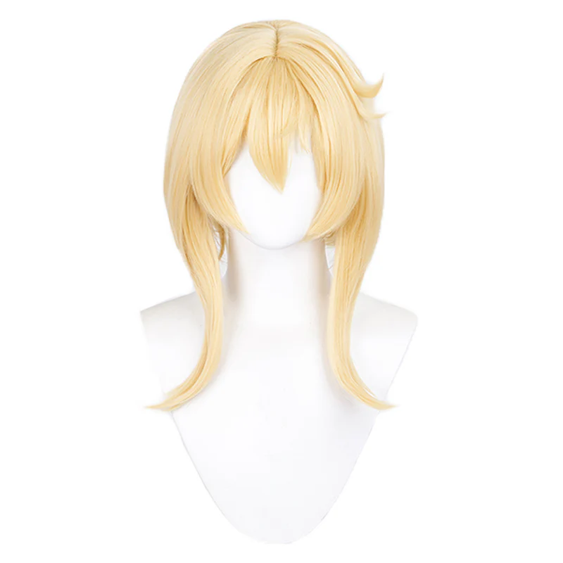 【Ready For Ship】DokiDoki Game Guilty Gear Cosplay Bridget Cosplay Wig Long Yellow - Image 5