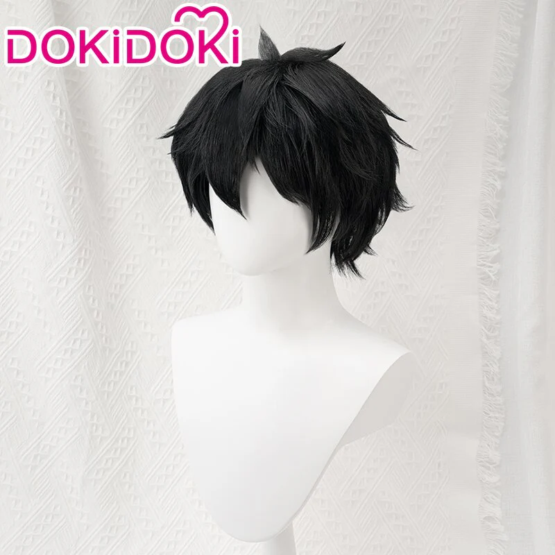 【Ready For Ship】DokiDoki Game Honkai: Star Rail Cosplay Dan Heng Cosplay Wig / Earrings Men Short Black Danheng - Image 2